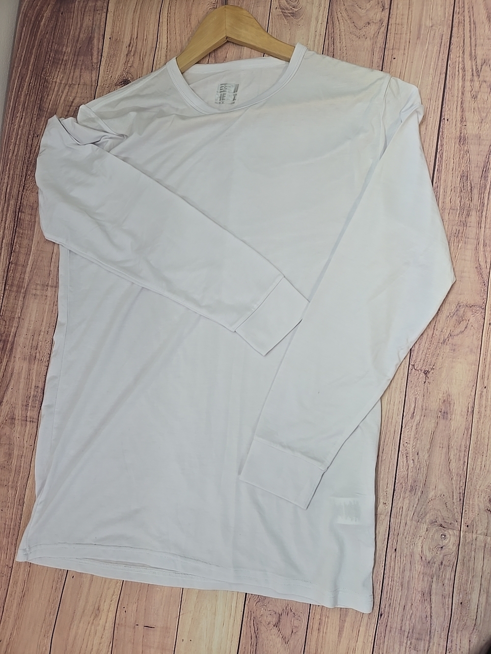 32 Degrees Men's Long-Sleeve Crew Tee in White